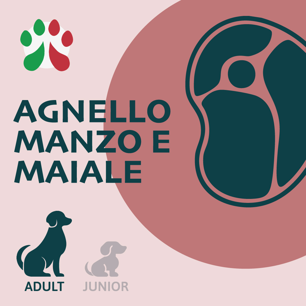 Agnello Manzo e Maiale low GRAIN, Adult, sacco 10kg - immagine 1