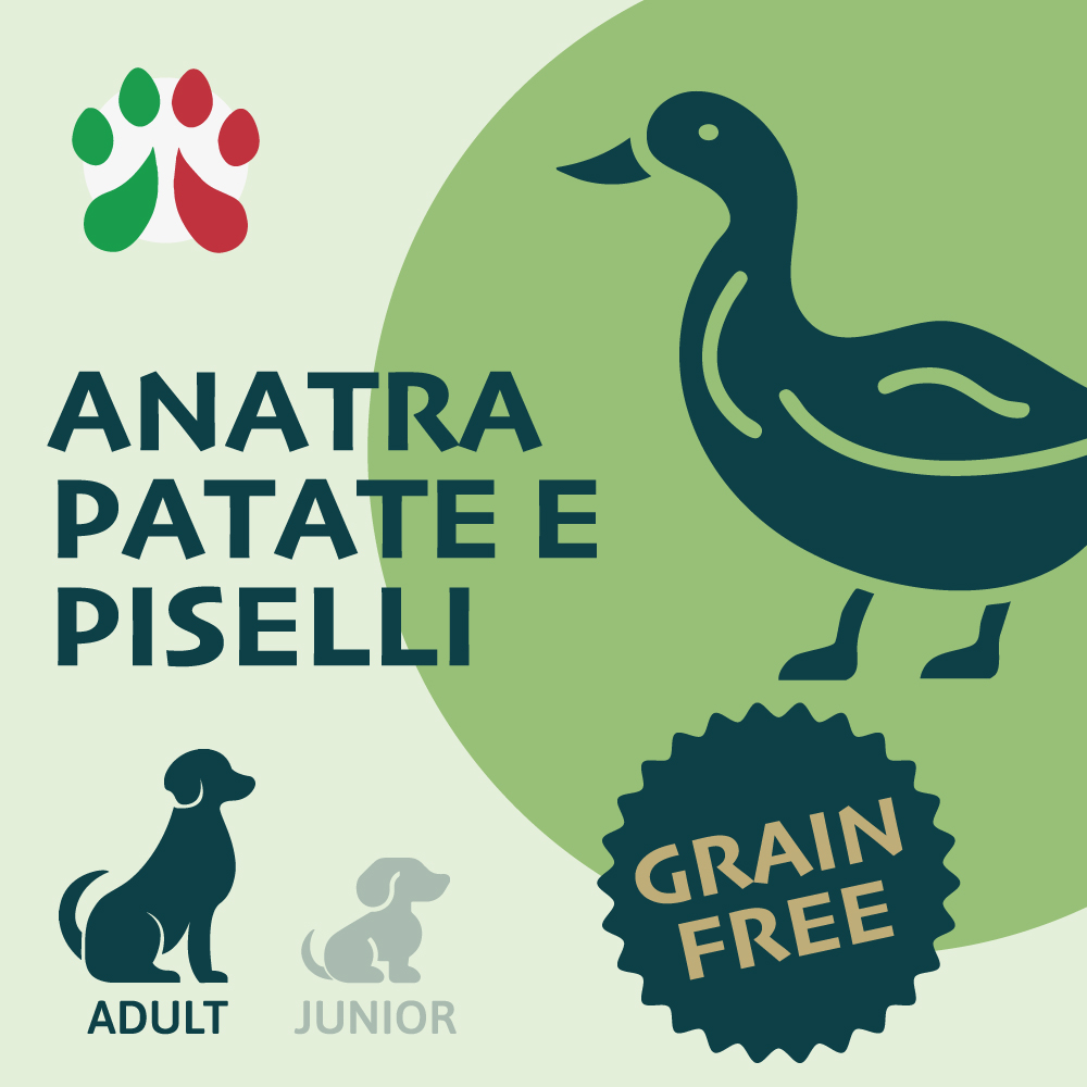 Anatra, patate e piselli, Adult, sacco 10kg - immagine 1