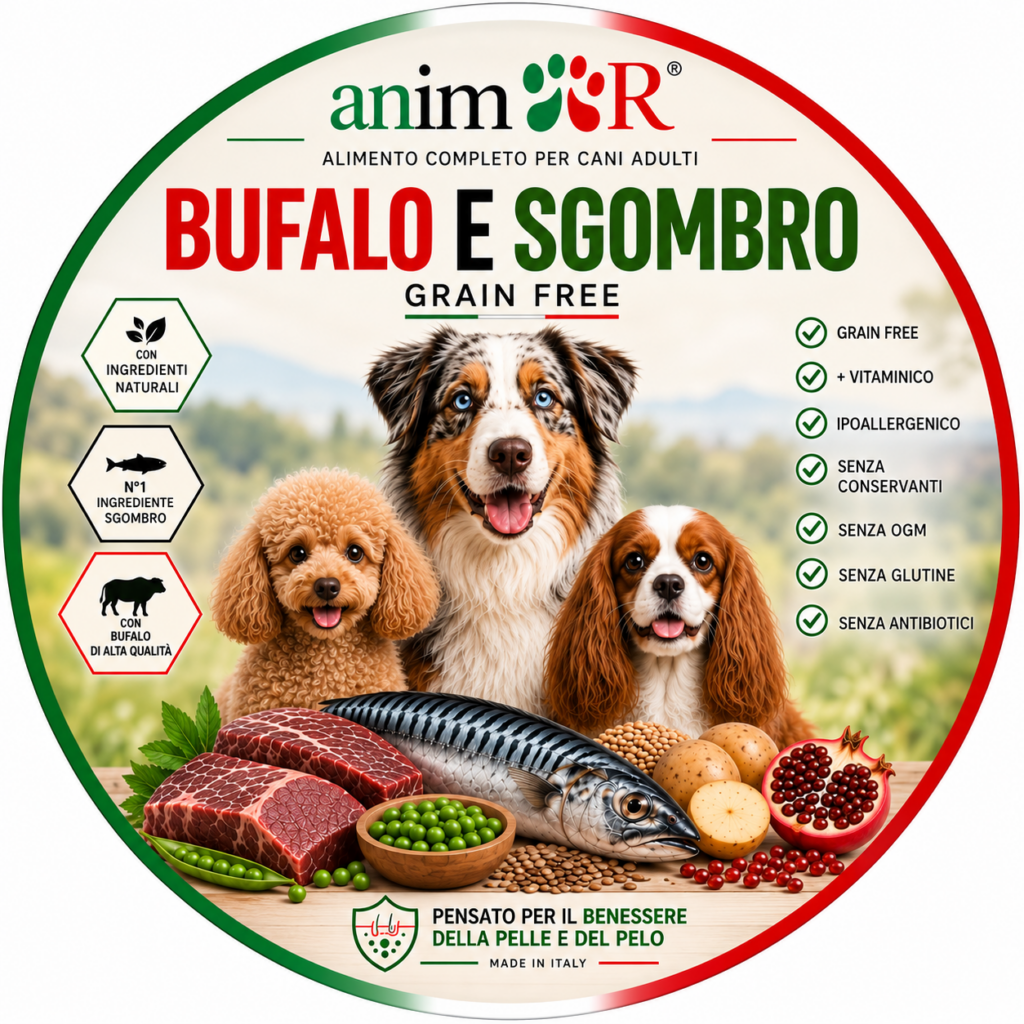 GRAIN FREE Bufalo e Sgombro, Adult, sacco 10kg