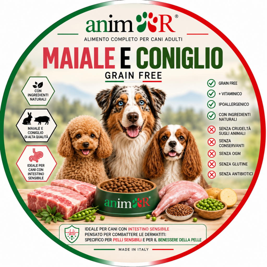 GRAIN FREE Maiale e Coniglio, Adult, sacco 10kg