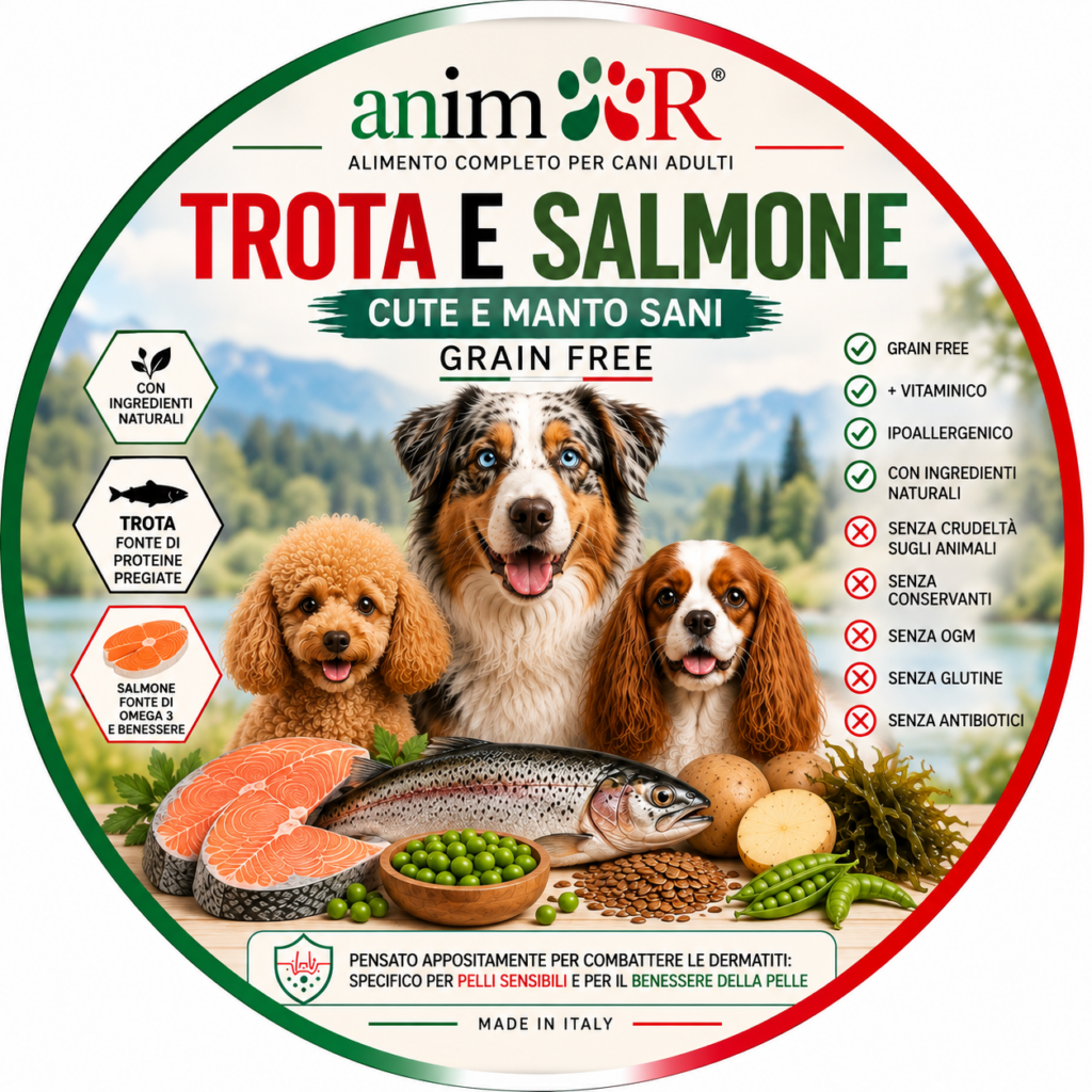GRAIN FREE Salmone e Trota, Adult, sacco 10kg