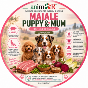 Low Grain maiale,Puppy & mum, sacco 10kg - immagine 1