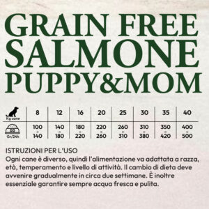 GRAIN FREE Salmone, Puppy&Mom, sacco 2kg - immagine 2