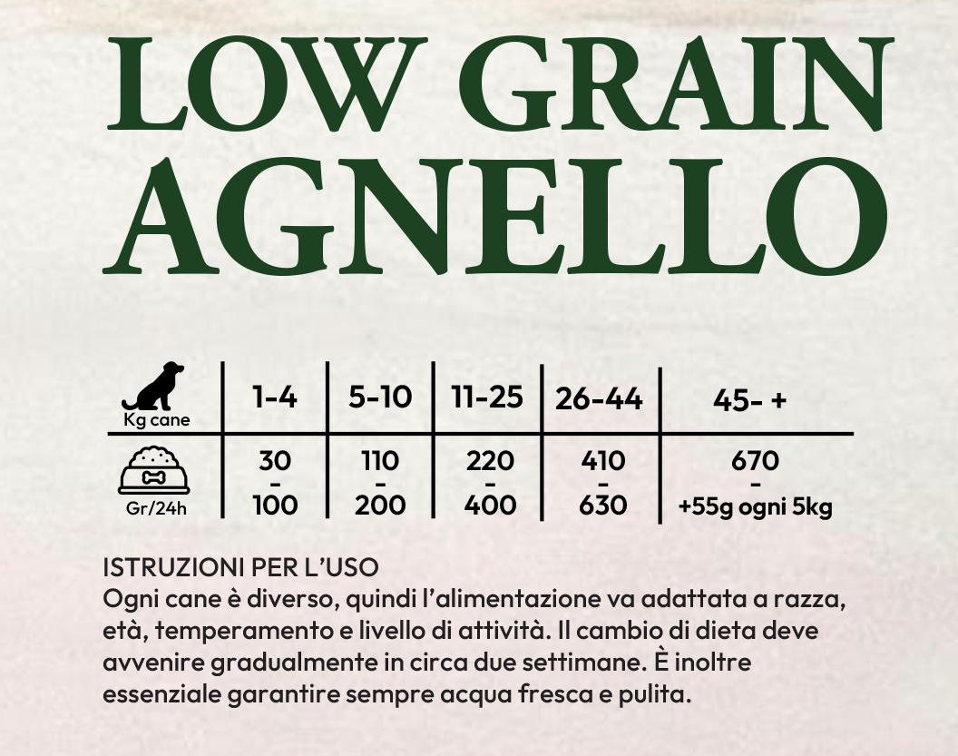 Low Grain Agnello, Adult, sacco 10kg - immagine 2