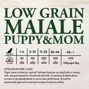 Low Grain maiale,Puppy & mum, sacco 10kg - immagine 2