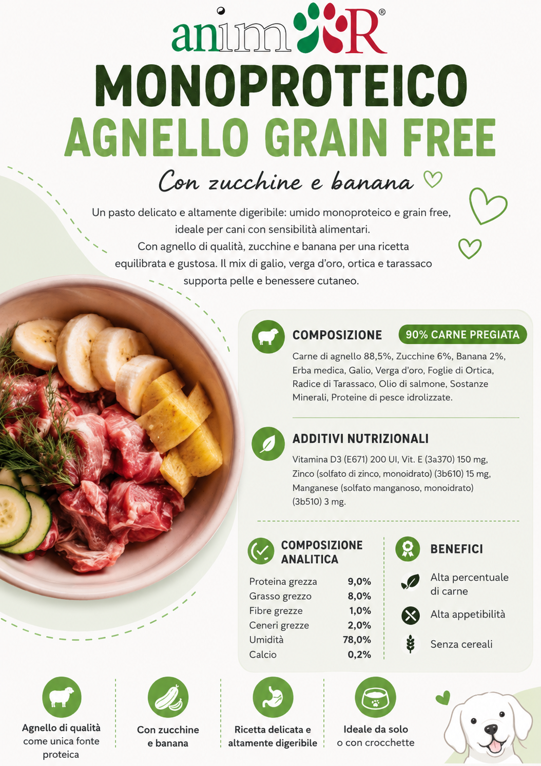 Umido Monoproteico Agnello Grain Free - Adult - 400g - immagine 3