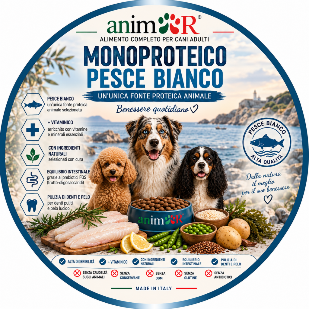Monoproteico Pesce Bianco, Adult, sacco 10kg