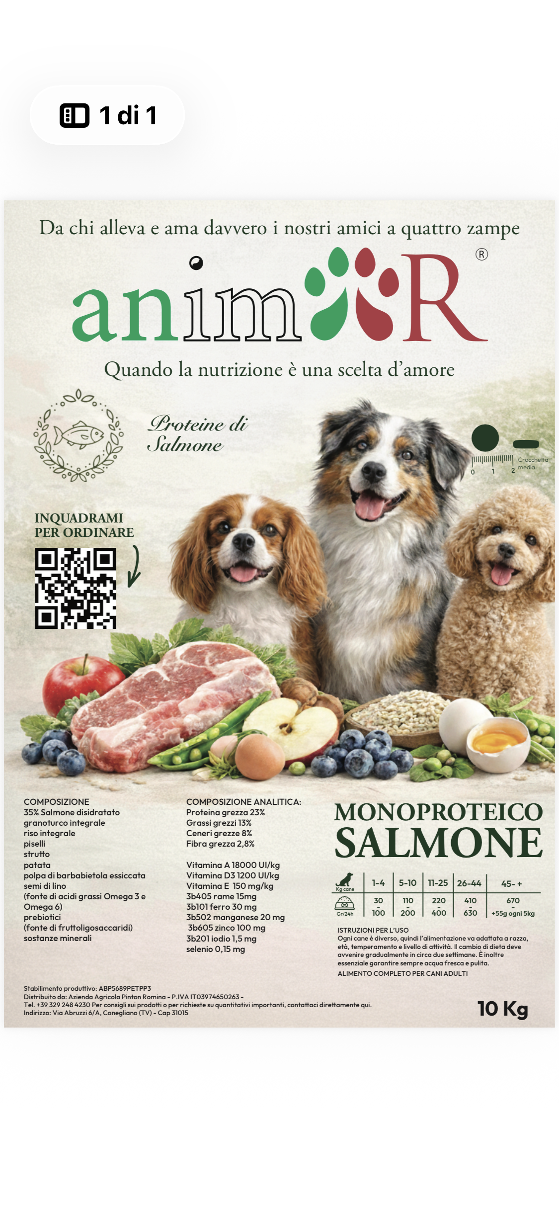 Monoproteico salmone, Adult, sacco 10kg - immagine 2