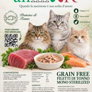 Umido Grain free Filetti di tonno - 70g - immagine 2